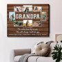 Thoughtful Grandpa Memorial Art Canvas With Custom Photo For Father's Day - Cherished Keepsake For Dad Or Grandpa