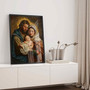 Holy Family Canvas Print For Catholic Art Lovers - Jesus Christ Painting For Living Room DéCor