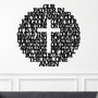 Personalized Holy Family Metal Sign For Christmas - Modern Christian Wall Art For Living Room