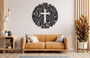 Personalized Holy Family Metal Sign For Christmas - Modern Christian Wall Art For Living Room