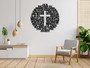 Personalized Holy Family Metal Sign For Christmas - Modern Christian Wall Art For Living Room