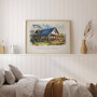 Personalized Housewarming Canvas: Transform House Photo Into Watercolor Painting - Unique Realtor Or Christmas Gift
