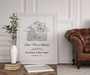 Personalized Housewarming Canvas City Map For Couples - Custom City, Our First Home Gift