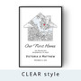 Personalized Housewarming Canvas City Map For Couples - Custom City, Our First Home Gift