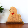 Personalized Lion Family Wooden Ornament For Mother's Day And Christmas - Heartfelt Family Of Four Gift