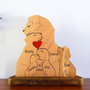 Personalized Lion Family Wooden Ornament For Mother's Day And Christmas - Heartfelt Family Of Four Gift