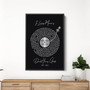 Personalized Dad Memorial Canvas - Heartfelt Song Lyric Art For Father's Day Memorial