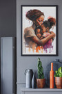 Mother's Love Canvas Art For Black Family - Heartfelt Gift For Living Room