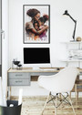 Mother's Love Canvas Art For Black Family - Heartfelt Gift For Living Room