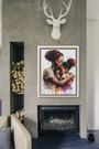 Mother's Love Canvas Art For Black Family - Heartfelt Gift For Living Room