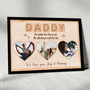 Thoughtful Bonus Dad Photo Collage Canvas - Personalized Fathers Day Gift For Dad From Kids Or Wife