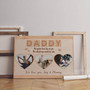 Thoughtful Bonus Dad Photo Collage Canvas - Personalized Fathers Day Gift For Dad From Kids Or Wife