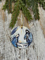 Meaningful Christian Ornament Featuring Mary, Joseph, and Jesus
