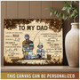 Heartfelt Dad And Daughter Fishing Canvas For Father's Day - Personalized Photo Gift