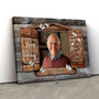Thoughtful Dad Memorial Canvas For Bereavement - Custom Photo Heaven Art
