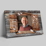Thoughtful Dad Memorial Canvas For Bereavement - Custom Photo Heaven Art
