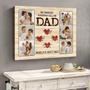 Thoughtful Father's Day Photo Canvas From Kids And Wife - Personalized Gift For Dad's Birthday