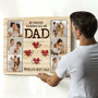 Thoughtful Father's Day Photo Canvas From Kids And Wife - Personalized Gift For Dad's Birthday