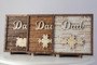 Thoughtful Personalized Dad Puzzle Wood Sign - Ideal Fathers Day Gift From Daughter Or Wife