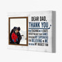 Thoughtful Custom Hockey Dear Daddy Canvas - Perfect For Father's Day, Kids' Gift - Living Room DéCor