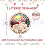 Custom Elephant Family Christmas Suncatcher Ornament For Family Members Of 2-7 | Thoughtful Holiday Gift 2024