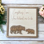 Heartfelt Personalized Elephant Family Wood Sign For Parents - Mother's Day, Father's Day, Wedding Keepsake