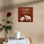 Customized Elephant Family Wood Sign For Dad Grandma Mom Father's Day Gift