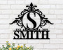 Customized Last Name Metal Sign For Housewarming - Family Door Monogram