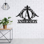 Customized Last Name Metal Sign For Housewarming - Family Door Monogram