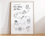 Personalized Family Timeline Canvas For Anniversaries And Valentine's Day Home DéCor