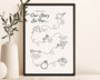 Personalized Family Timeline Canvas For Anniversaries And Valentine's Day Home DéCor