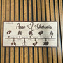 Heartfelt Family Timeline Wood Sign - Custom Love Story For Couple's Anniversary