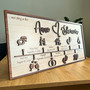 Heartfelt Family Timeline Wood Sign - Custom Love Story For Couple's Anniversary