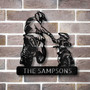 Personalized Father And Son Motocross Metal Wall Sign Custom Father’s Day Gift
