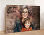 Heartfelt Father's Day Wall Art - Personalized Canvas Gift From Daughter, Son Or Wife For Dad's First Father's Day