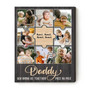 Personalized Puzzle Photo Collage Canvas For Father's Day - Perfect Gift For Daddy, Husband