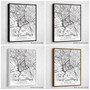 Personalized Housewarming Gift Canvas - Custom House Map Art For Couples' New Home DéCor