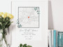 Custom Housewarming Canvas For Couples - City Map Design Gift For New Homes & Realtors