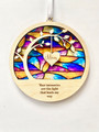 In Memory Of Dad Suncatcher - Personalized Sympathy Gift For Loss Of Mother, Father, Brother, Sister, Friend
