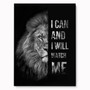 Motivational Lion Dad Canvas - Heartfelt Personalized Wall Art For Fathers, Inspirational Quote For Living Room