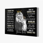 Thoughtful Personalized Lion Dad Canvas Art - Meaningful Lion Lover Gift For Living Room Decor