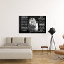 Thoughtful Personalized Lion Dad Canvas Art - Meaningful Lion Lover Gift For Living Room Decor