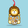 Heartfelt Lion Family Shaker Ornament - Custom Christmas Gift For Families