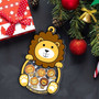 Heartfelt Lion Family Shaker Ornament - Custom Christmas Gift For Families