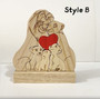 Customized Lion King Family Wood Sign - Heartfelt Parent Anniversary Home Decor Gift
