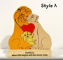 Customized Lion King Family Wood Sign - Heartfelt Parent Anniversary Home Decor Gift