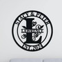 Custom Family Name Metal Door Hanger - Housewarming And Anniversary Gift For Couples
