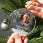 Custom Photo Memorial Ornament Sympathy Gifts For Loss Of Dad Christmas Keepsake