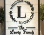 Welcome Family Sign - Thoughtful Housewarming Gift For New Homeowners, Personalized Realtor Present