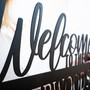 Personalized Welcome Family Sign Outdoor Metal For Housewarming Or Wedding Gift